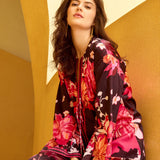 Black Floral Kaftan