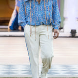 Printed Shirt with Two Sided Front Pocket