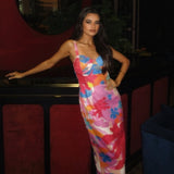 Sequin Printed Fitted Dress