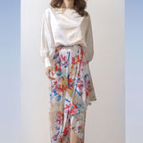 Satin Multi Overlap Dress