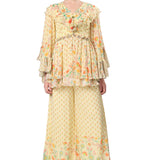 Lemon Iznik Printed Sharara Set