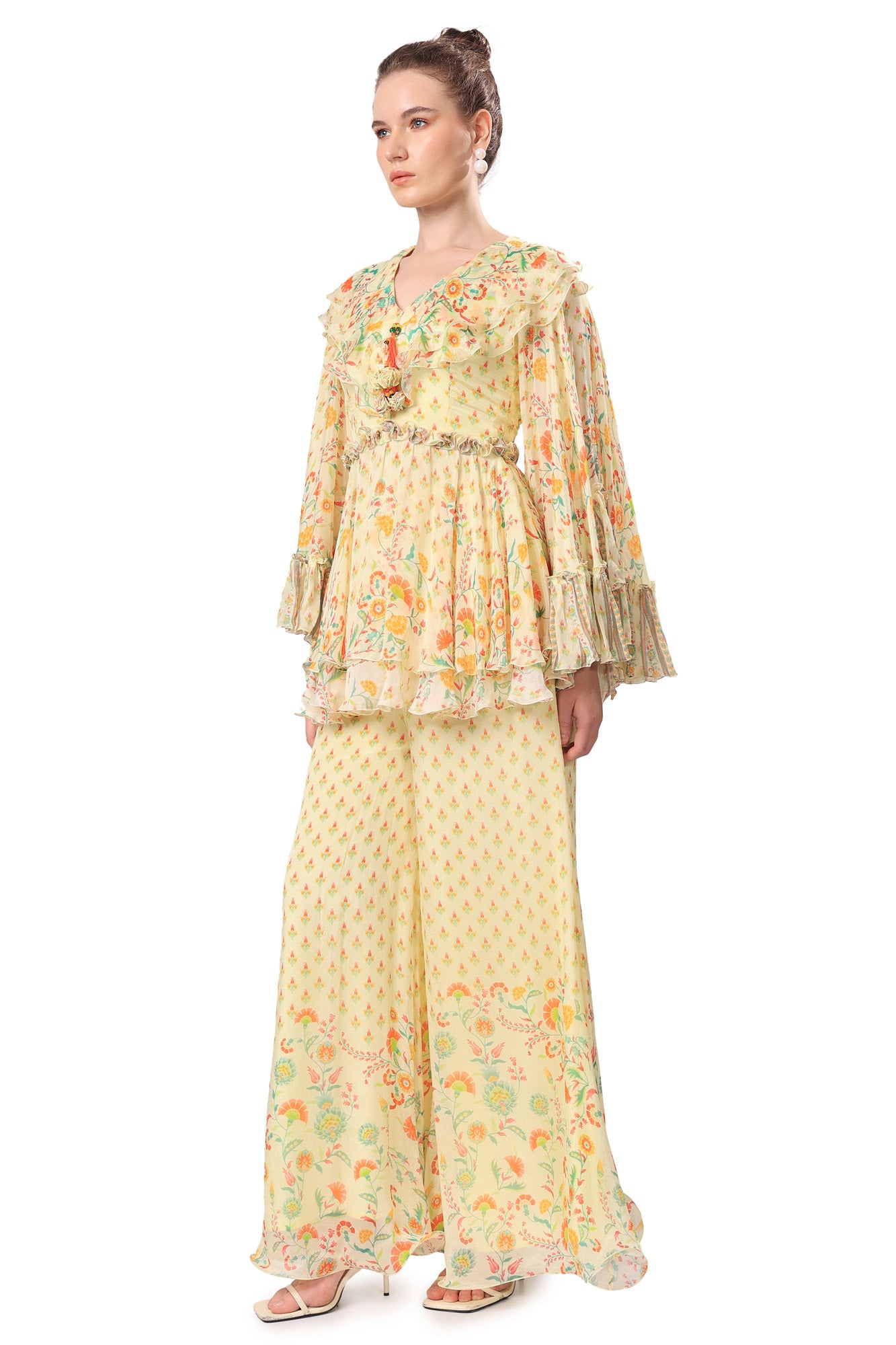 Lemon Iznik Printed Sharara Set