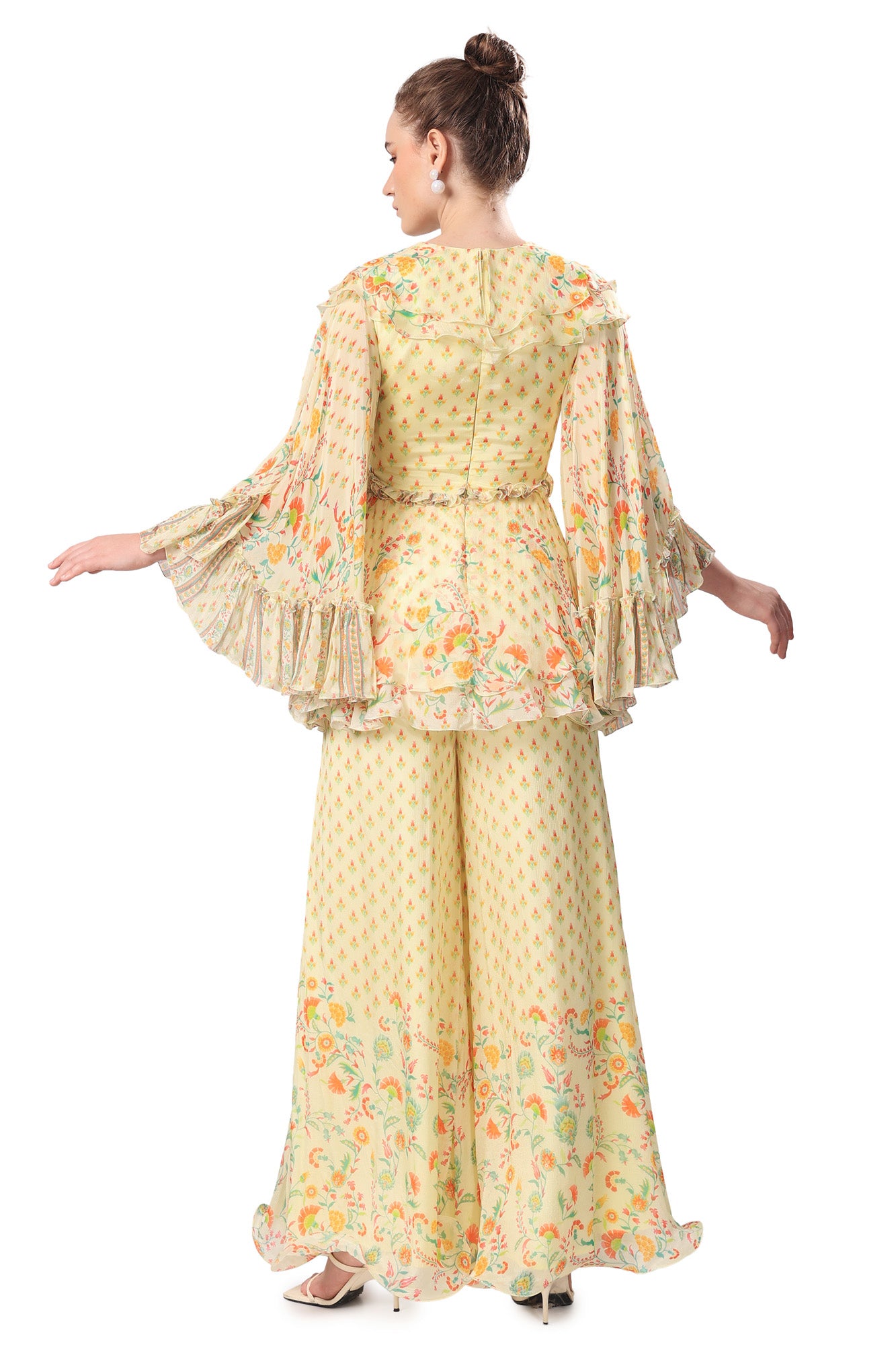 Lemon Iznik Printed Sharara Set