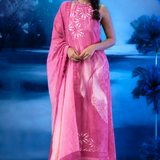 Twilight Halter Neck Kurta Set With Ombre Dupatta