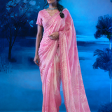 Pink Mirage Saree