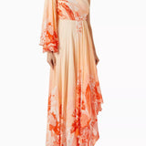 One Shoulder Maxi Dress in Georgette