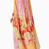 Monet Printed Cape Dress
