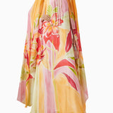 Monet Printed Cape Dress