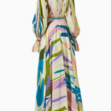 Handkerchief Printed Dress in Crepe Chiffon