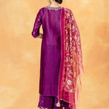 Purple Chanderi Palazzos