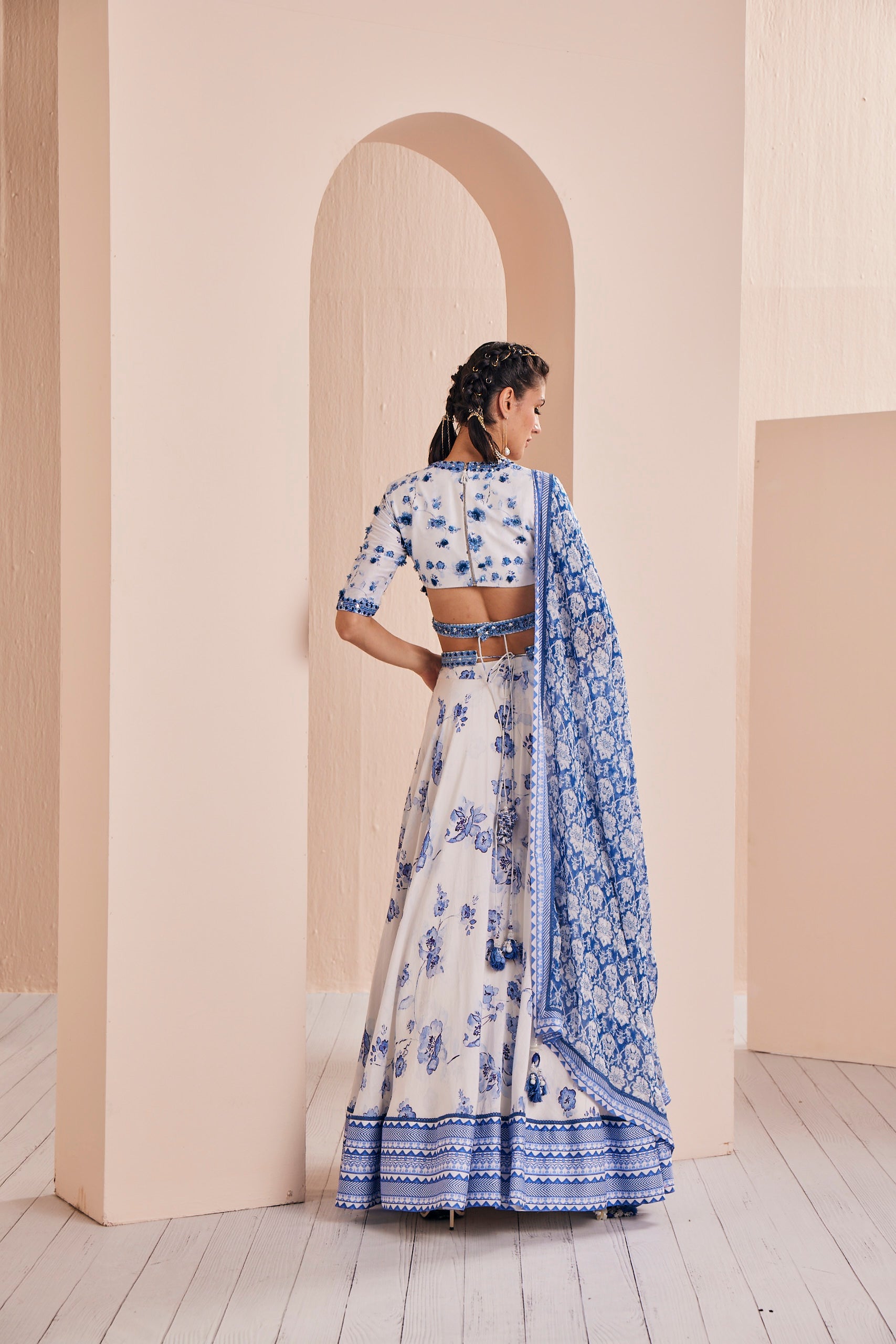Chanderi Lehenga Set | Indian fashion, Fashion, Indian designer outfits
