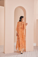 Orange pancy daisy skirt Set