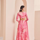 Hand Embroidered Cutout Anarkali Set