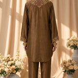 Mocha Veil Kurta Set