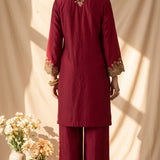 Red Glow Kurta Set