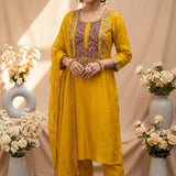 Mustard Yellow Kurta Set
