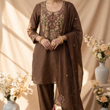 Mocha Veil Kurta Set
