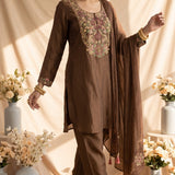 Mocha Veil Kurta Set