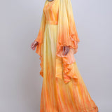 Coral ombre haze jumpsuit