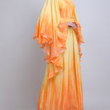Coral ombre haze jumpsuit