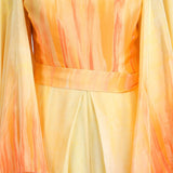 Coral ombre haze jumpsuit