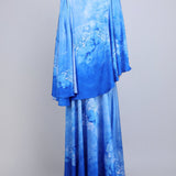 Azure Cape Drape Dress