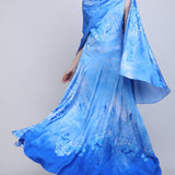 Azure Cape Drape Dress