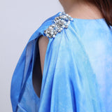 Azure Cape Drape Dress