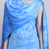 Azure Cape Drape Dress