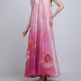 Blush Floral Placement Dress