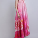 Blush Floral Placement Dress
