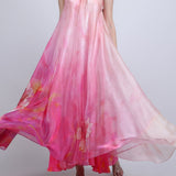 Blush Floral Placement Dress