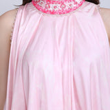 Blush Asymmetric High low Dress