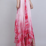 Blush Asymmetric High low Dress