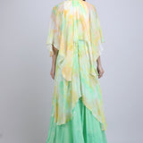 Pastel Cascade Layered Dress