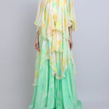 Pastel Cascade Layered Dress