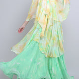 Pastel Cascade Layered Dress