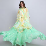 Pastel Cascade Layered Dress