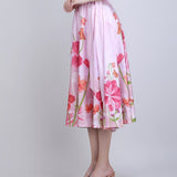 Blush Floral Midi Dress
