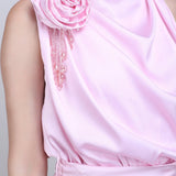 Blush Floral Midi Dress