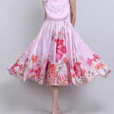 Blush Floral Midi Dress