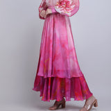 Blush Tiered Layer Ombre Dress