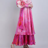 Blush Tiered Layer Ombre Dress