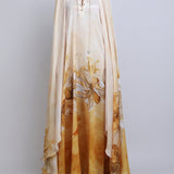 Orchre Floral muse dress
