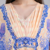 Denser Duo Floral Placement Kaftan