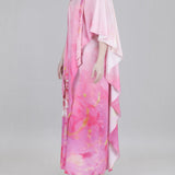 Blush ombre Drape Kaftan Dress