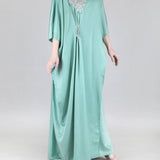 Jade Embellished Kaftan