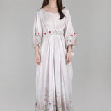 Ivory Palm Drift Kaftan