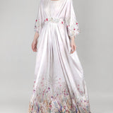 Ivory Palm Drift Kaftan