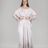 Ivory Palm Drift Kaftan
